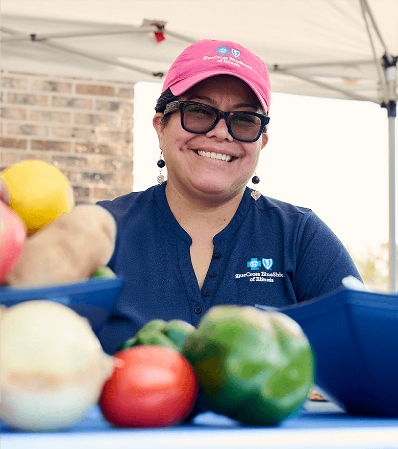 farmer with produce